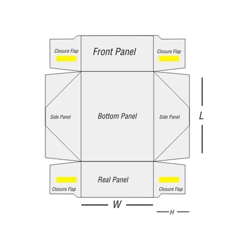 four corner tray template