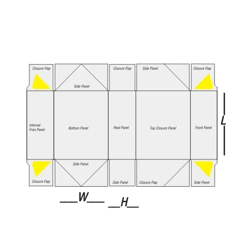 regular six corner boxes template