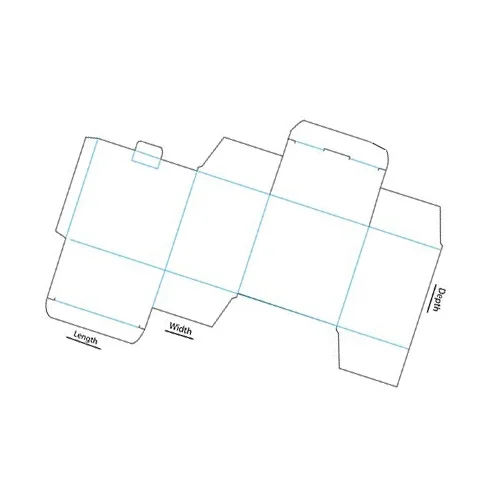 reverse tuck end with lock template